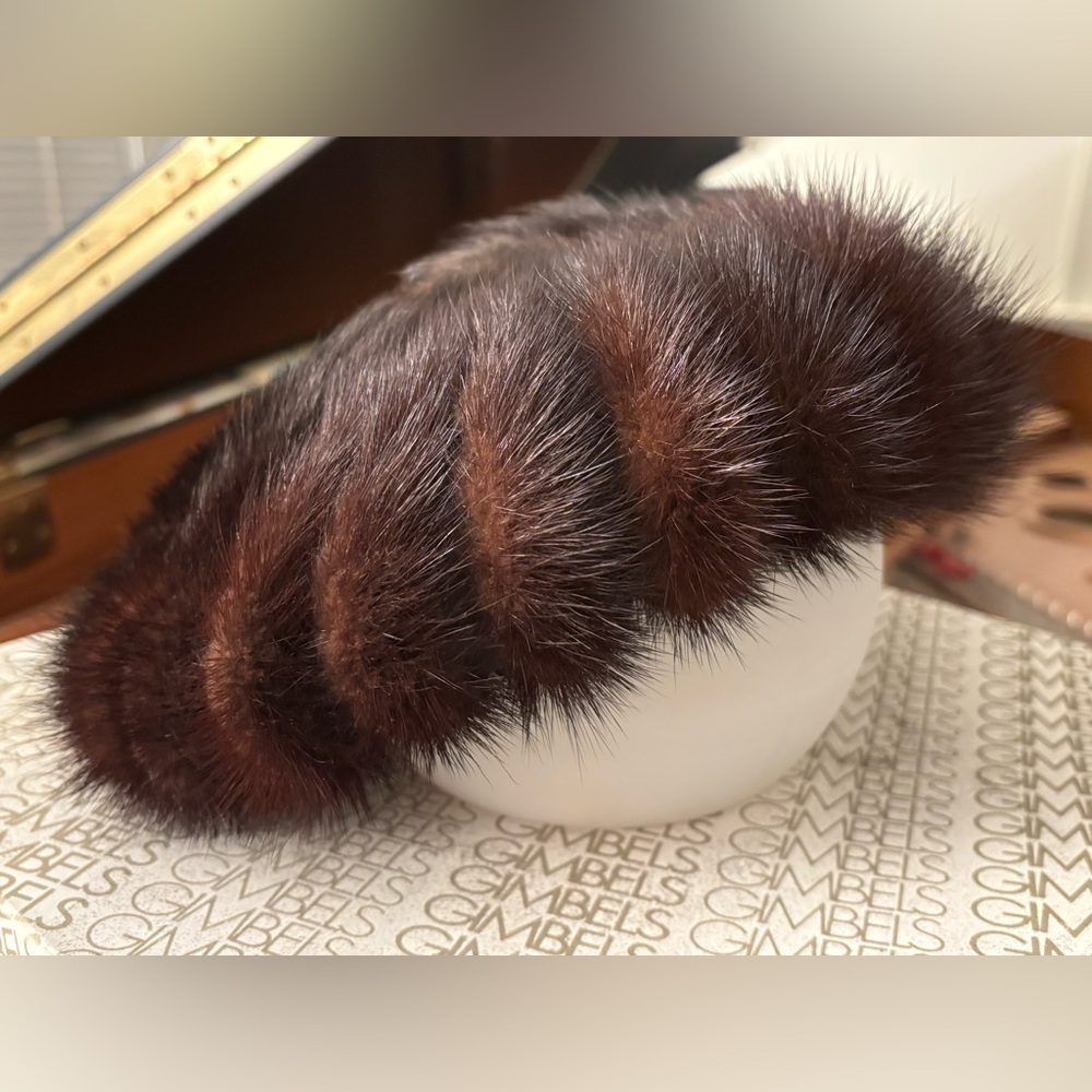 Vintage Mink Beret - Gibbé Hat 1950s